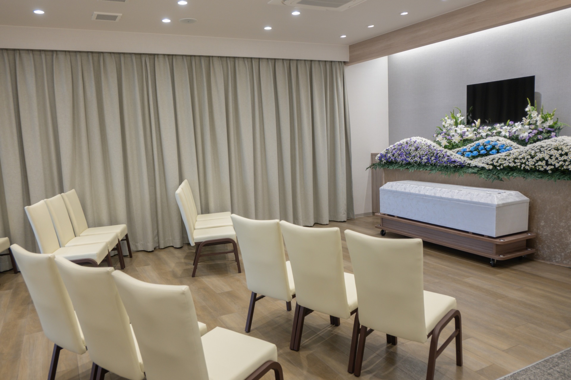 大切な時間に集中できる、貸切の家族葬ホール