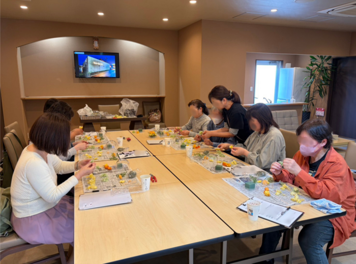 【イマージュホール京田辺】プリザーブドフラワーアレンジメント教室を開催いたしました！